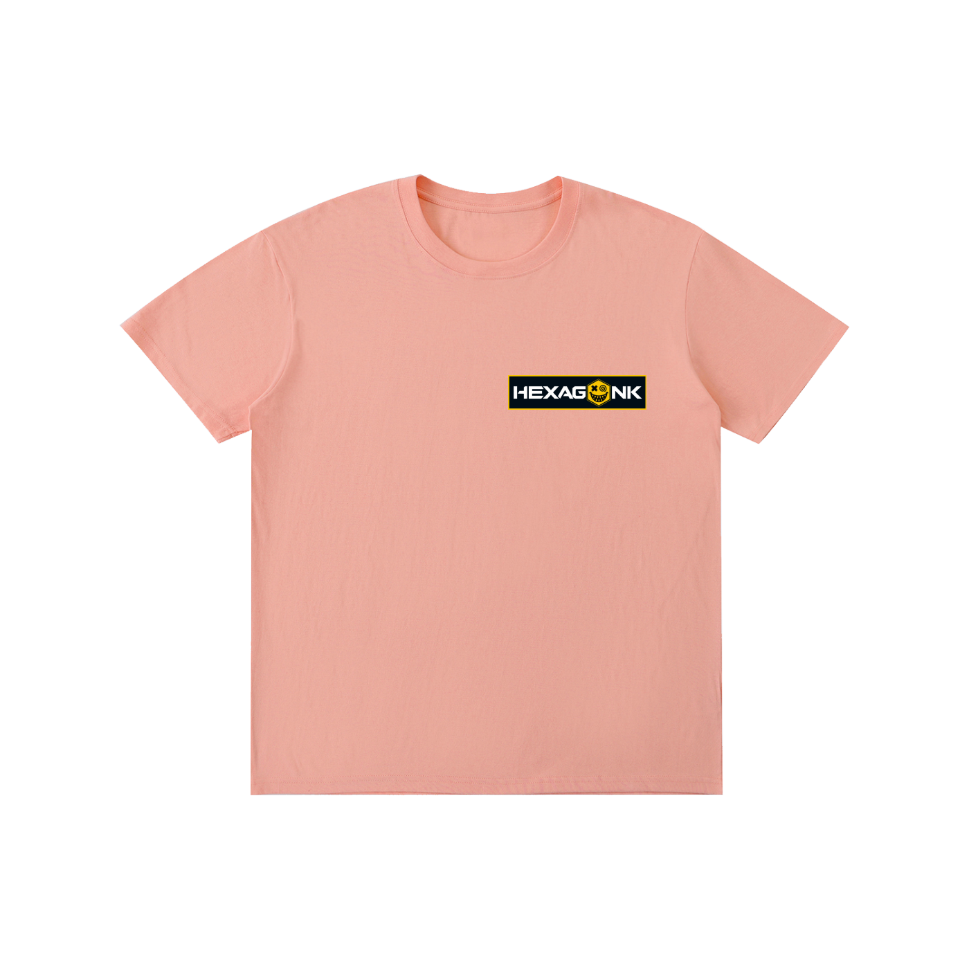 Hexagonk Anomaly Code Side Quest Graphic Tee in Pink, front view