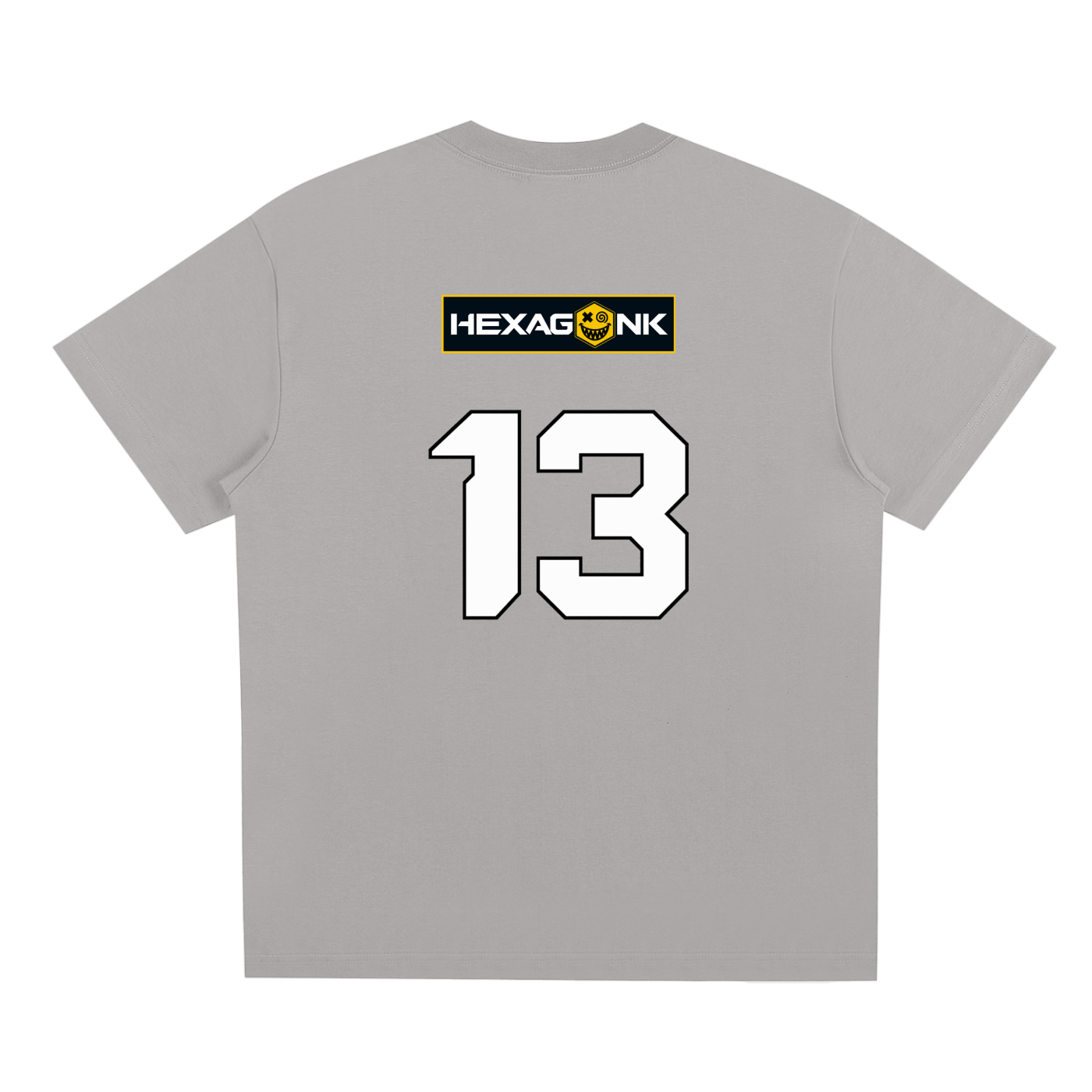 Chapter I — The Anomaly: Number 13 Two-Sided Graphic Tee in Apricot, back view