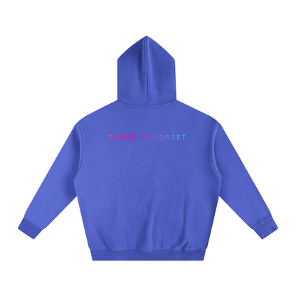 Back view of the After Hours Dance To Forget klein blue hoodie with a plain back