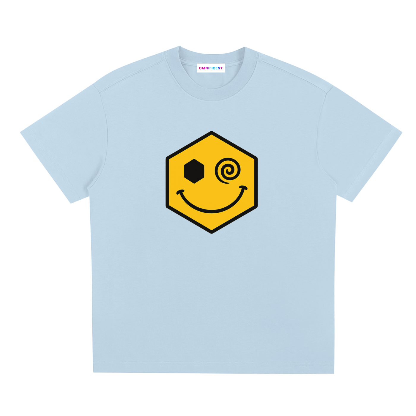 Chapter III — Escape: Number 13 Two-Sided Graphic Tee in Blue, front view