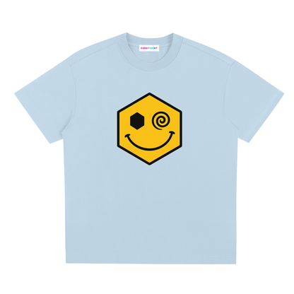 Chapter III — Escape: Number 13 Two-Sided Graphic Tee in Blue, front view