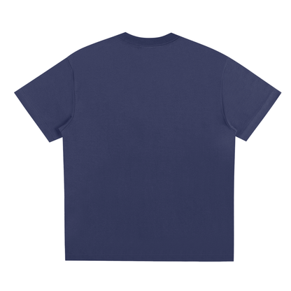 Chapter II — Overload: Core Graphic Tee in Blue, back view