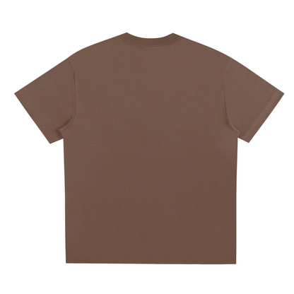 Chapter II — Overload: Core Graphic Tee in Brown, back view