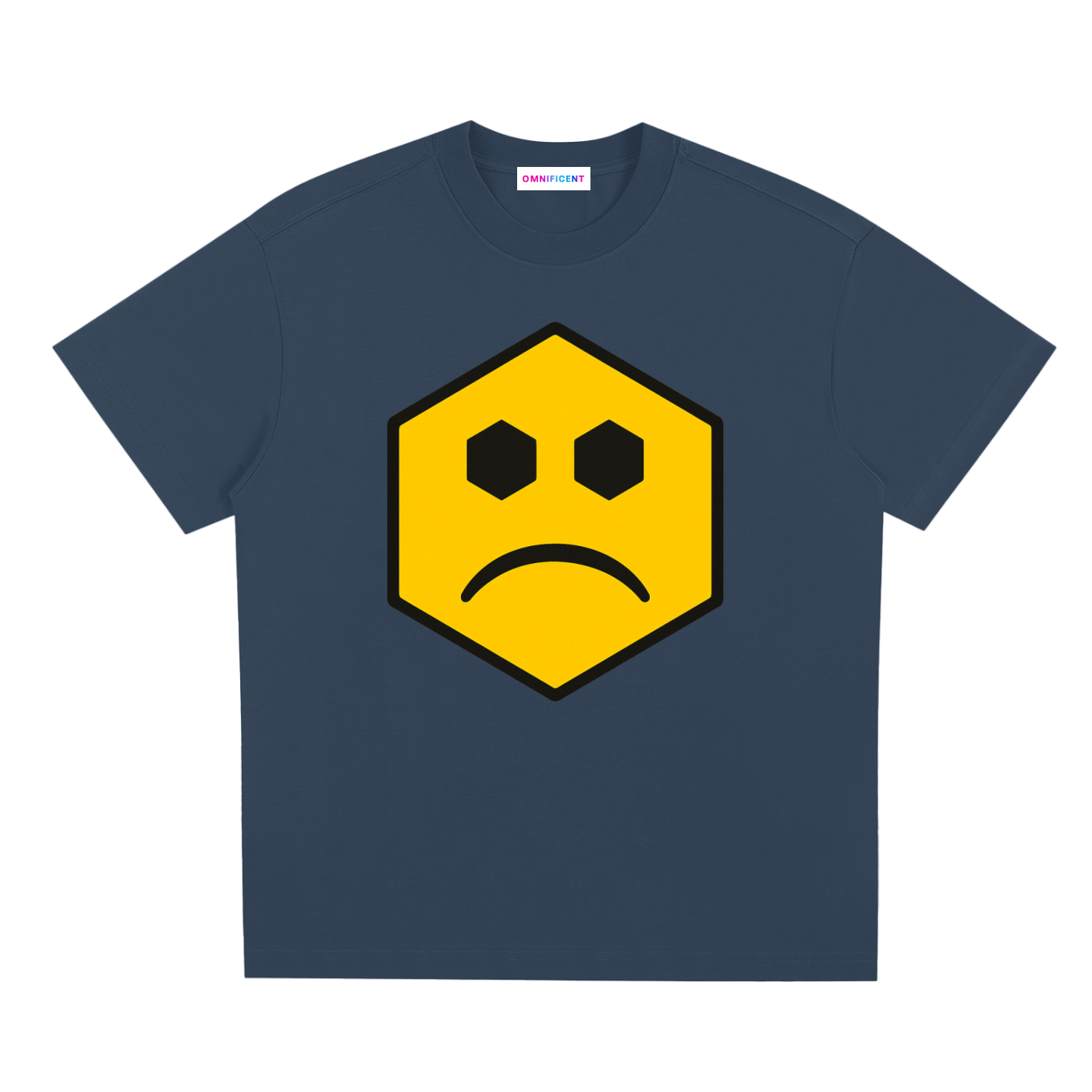 Chapter II — Overload: Core Graphic Tee in Midnight Blue, front view
