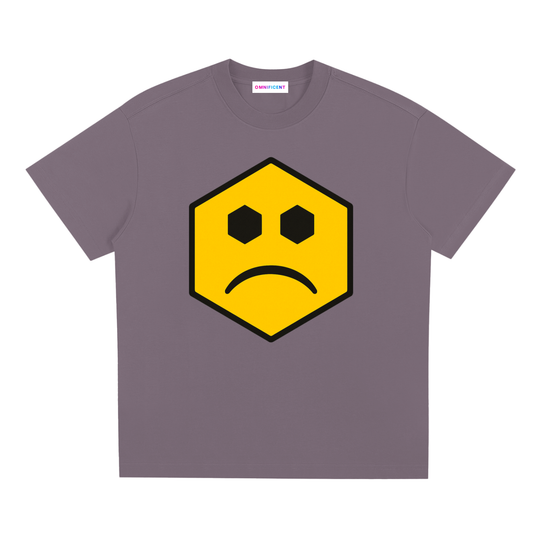 Chapter II — Overload: Core Graphic Tee in Plum Purple, front view