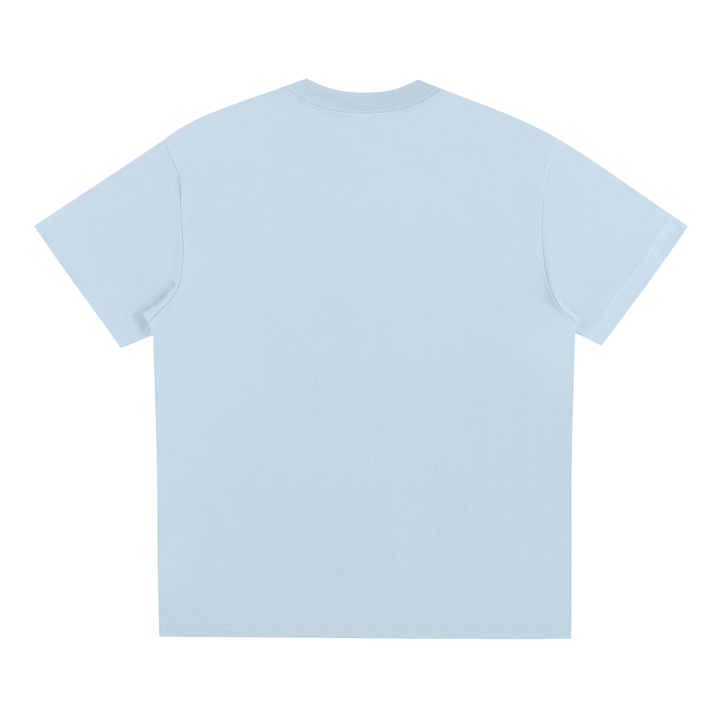 Chapter II — Overload: Core Graphic Tee in Sky Blue, back view