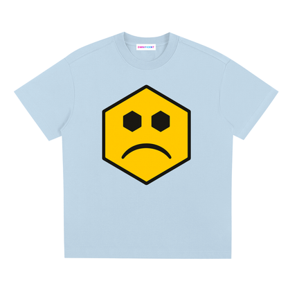 Chapter II — Overload: Core Graphic Tee in Sky Blue, front view