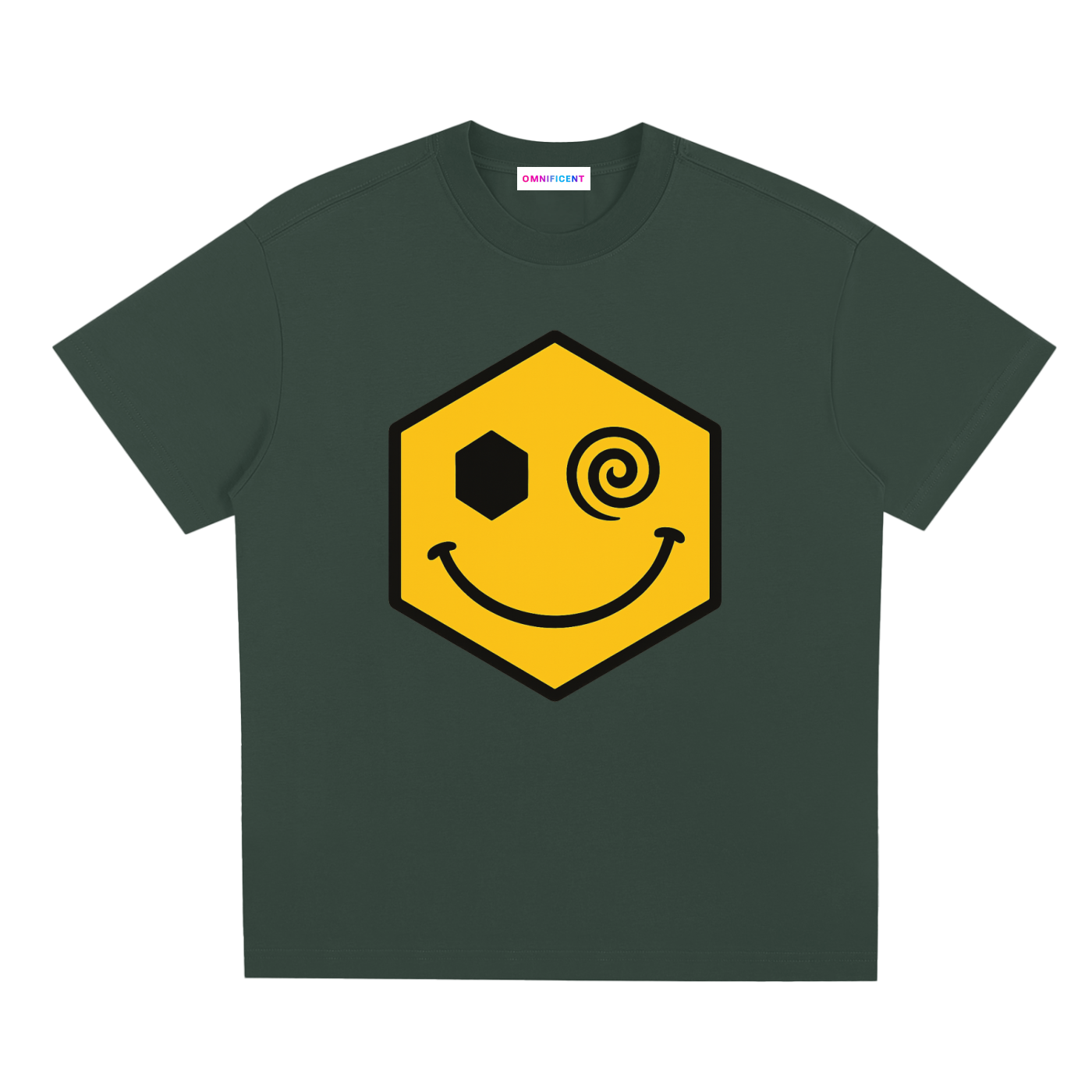 Chapter III — Escape Graphic Tee in Green, front view