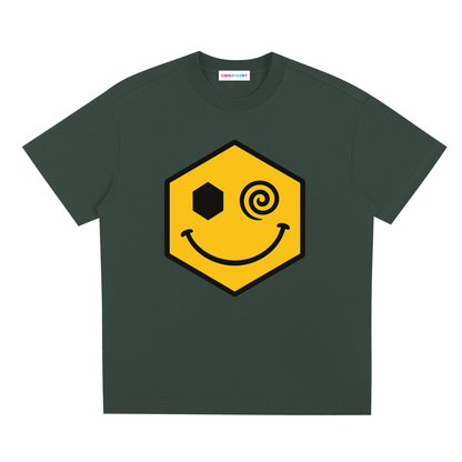 Chapter III — Escape Graphic Tee in Green, front view