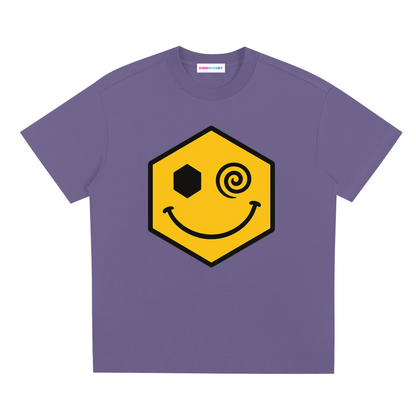 Chapter III — Escape Graphic Tee in Misty Purple, front view